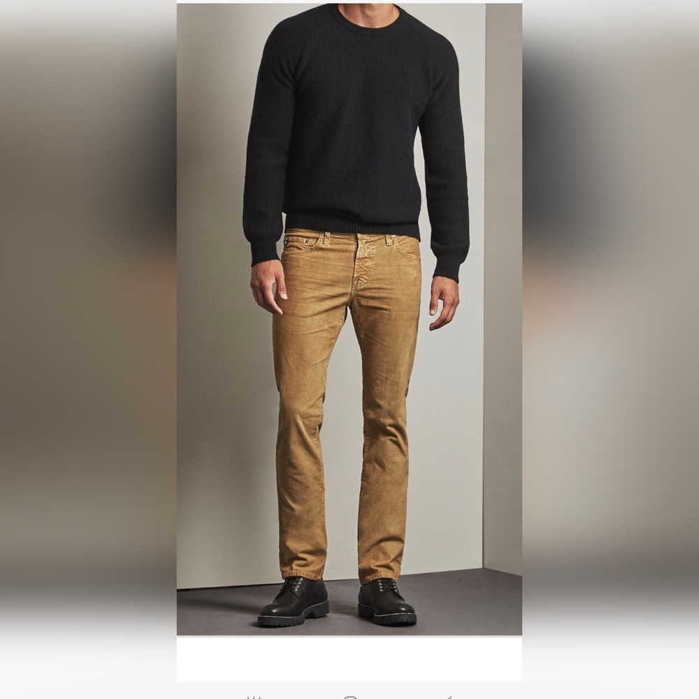 AG Jeans Men's The Matchbox Tan Corduroy Pants Jeans NWT